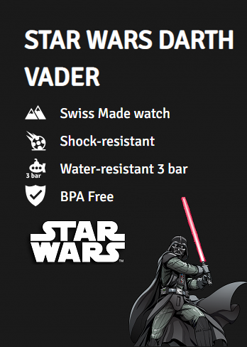 flik flak star wars dath vader